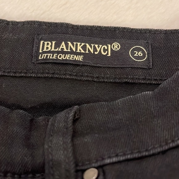Blank NYC Black Frayed Shorts 26 - Picture 2 of 4